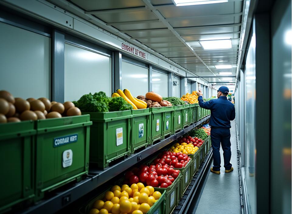 Distribution alimentaire durable par fret ferroviaire